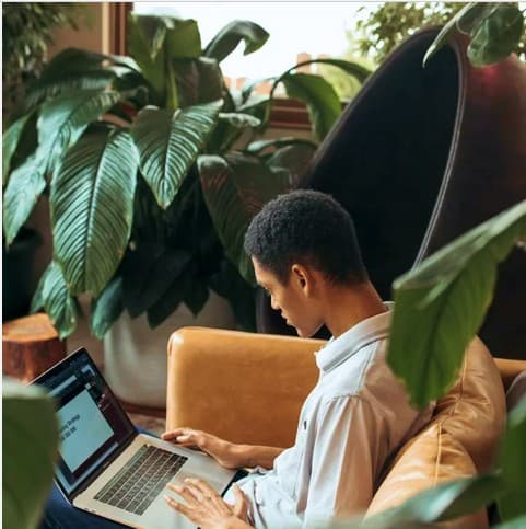 Student using BrightBound admissions platform